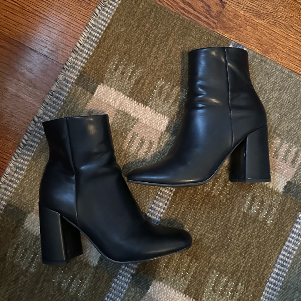Madden Girl Women's Sleek Black Ankle Booties